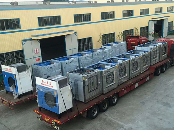 Delivery of complete laundry room equipment