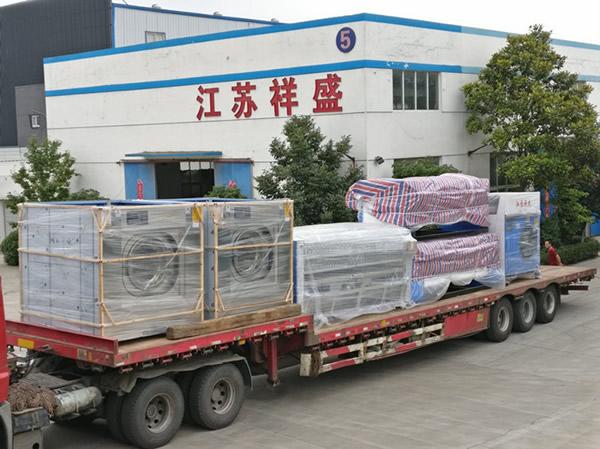 Delivery of complete laundry room equipment